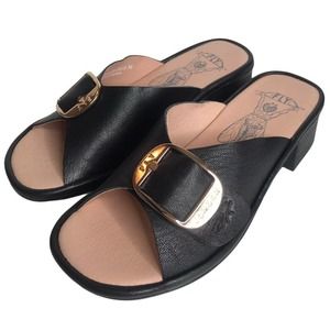 Fly London Elax Slide Sandal with Block Heel